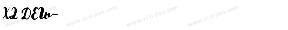 汉仪旗黑X2 DEW字体转换